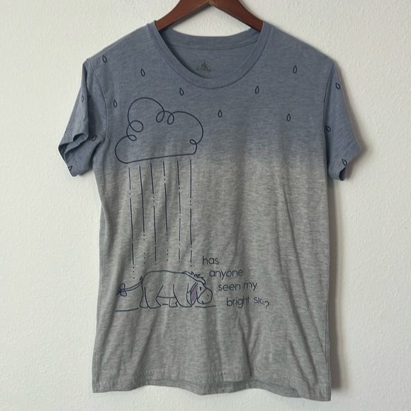 Disney Tops - DISNEY Eeyore Winnie the Pooh Gray Short Sleeve T-Shirt